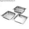 Gn Pan Stainless Steel - Gn Pan 2/3 x 65MM Deep - 5.8 Ltrs - 14.00 x 12.80 x 2.50