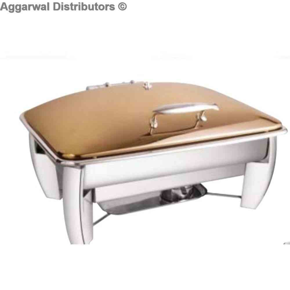 Venus Rect. Rose Gold Chafing Dish with Arc Legs 999/RG/ARC Cap:- 12 ltrs 1