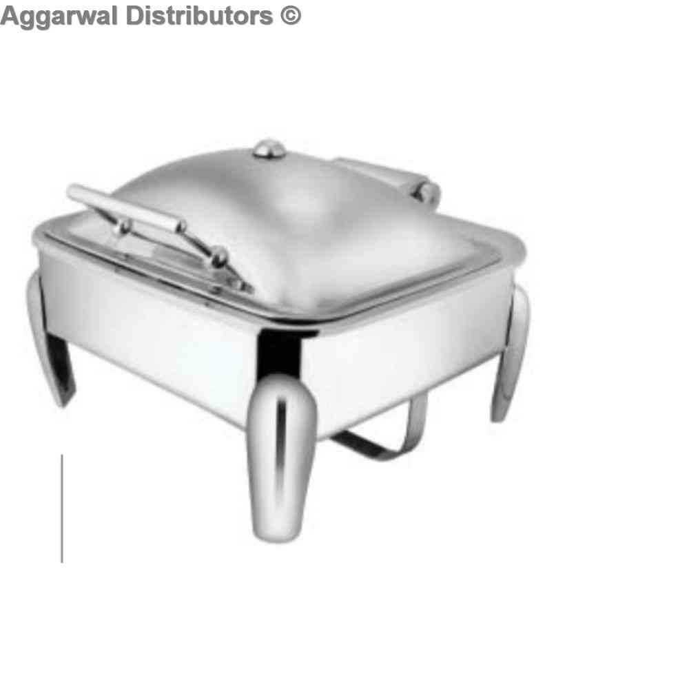 Venus Mini Square Chafing Dish With DWARF Legs 606/SS/DL Cap:- 4 ltrs 1