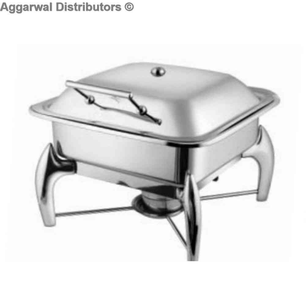 Venus Mini Square Chafing Dish With Chic Legs 606/SS/CHIC Cap:- 4 ltrs 1