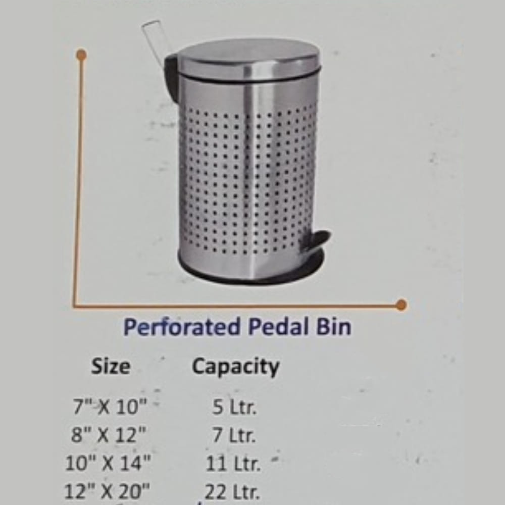 Perforated Pedal Bin