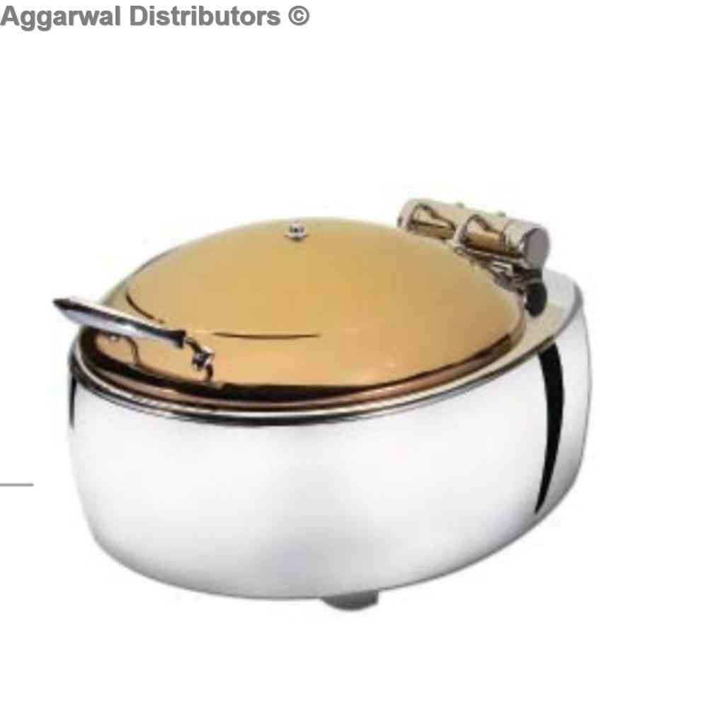 Venus RD. Rose Gold Chafing Dish with SS Stand 777/RG/SF Cap:- 6.5 ltrs 1