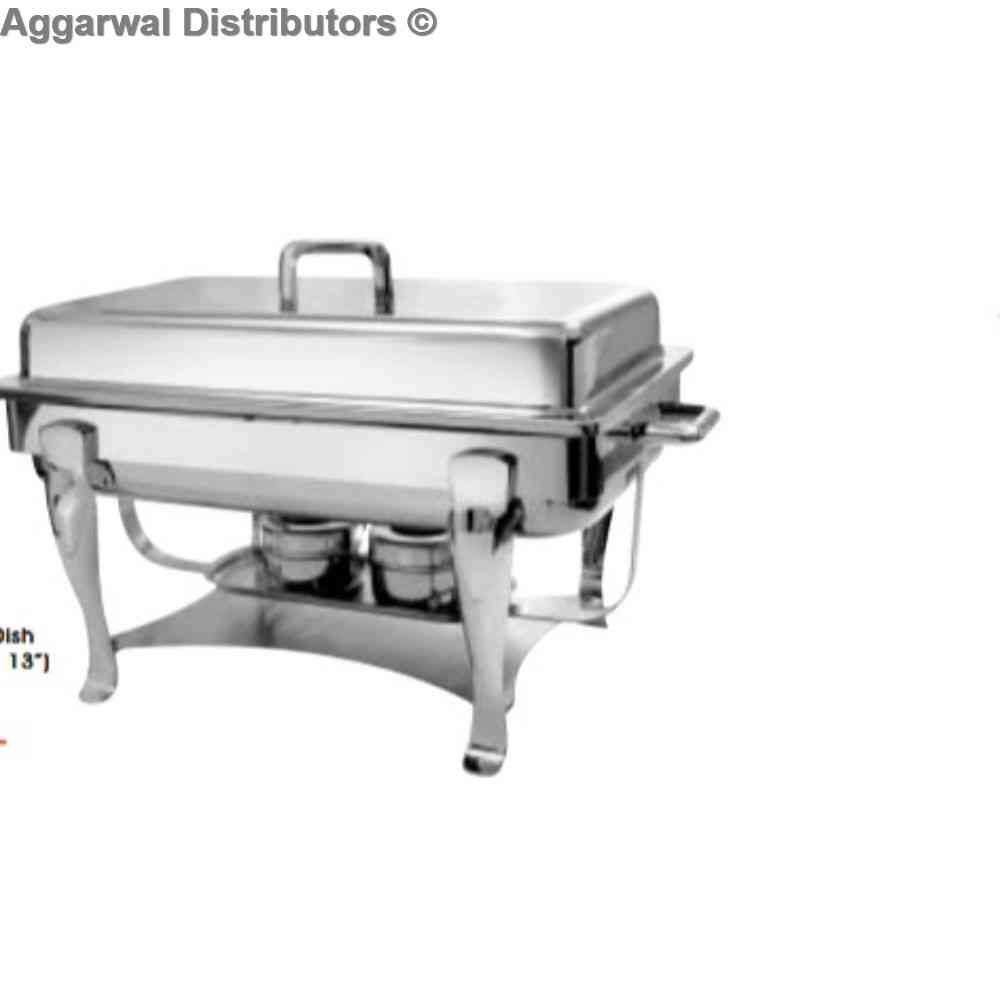 Venus Rect. Lift Top Chafing Dish With Brawny Legs (21x 13) 810/SS Lift Top Cap: 12 Ltrs 1