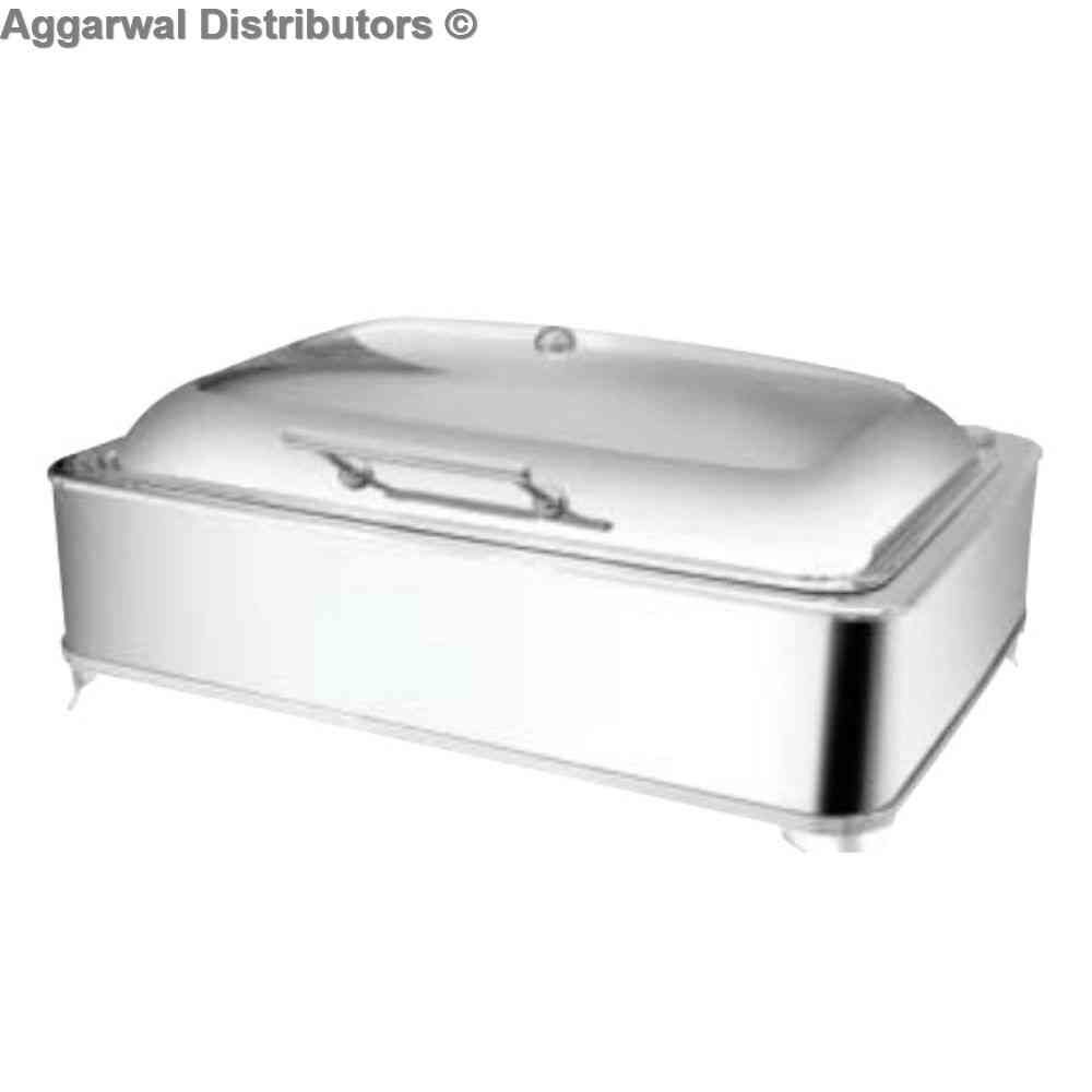 Venus Rect.Glass Lid Chafing Dish with Element 900/GL Cap:- 12 ltrs 1