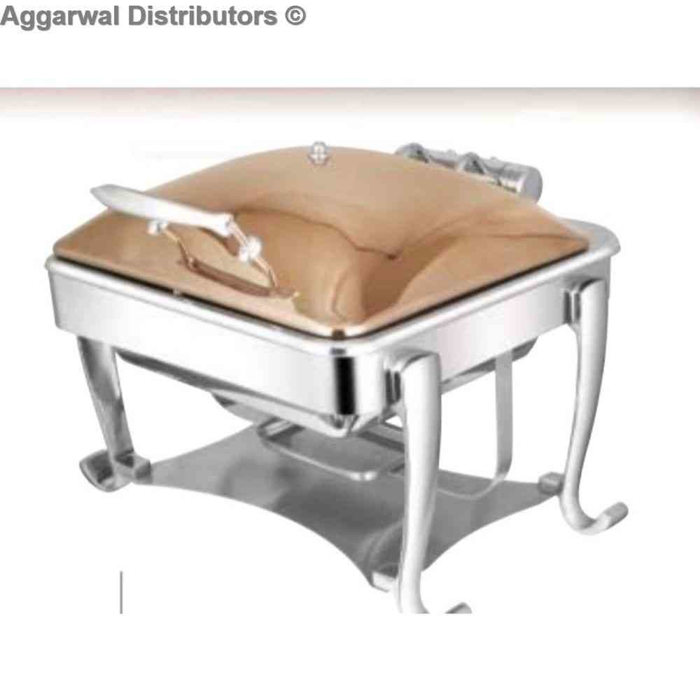 Venus SQ. Rose Gold Chafing Dish with CP Legs 888/RG/CP Cap:- 6.5 ltrs 1