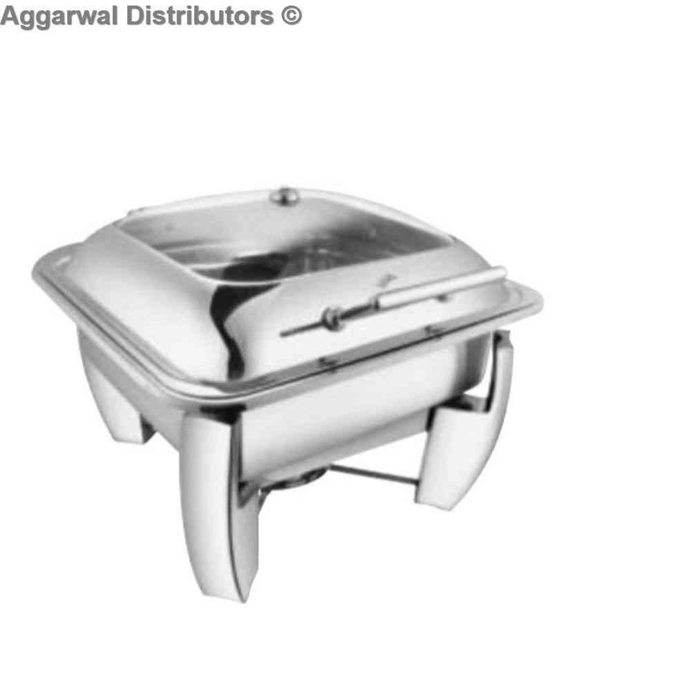 Venus Square Glass Lid Chafing Dish with Induction Plate 600/GL/IP 1