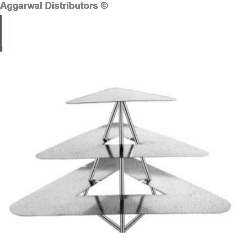 Venus Three Tier Riser Triangular Simmer Buffet Set TSB-48187 1