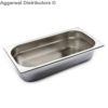 Gn Pan Stainless Steel - Gn Pan 1/3 x 65MM Deep - 2.4 Ltrs - 12.80 x 7.00 x 2.50