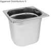 Gn Pan Stainless Steel - Gn Pan 1/6 x 150MM Deep - 2.2 Ltrs - 7.00 x 6.40 x 6.00