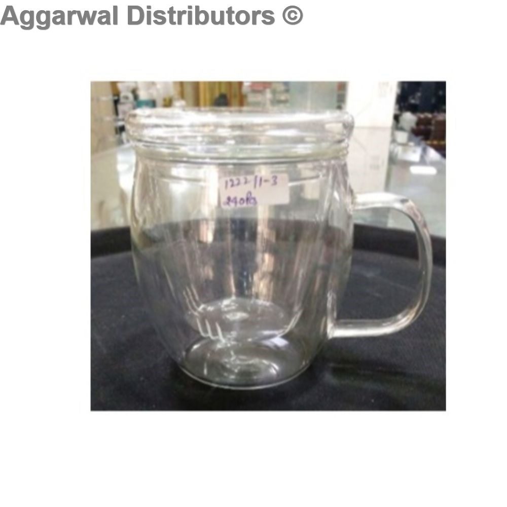 Devnow - Glass Mug With Glass Stainer 1