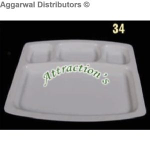 Acrylic Platter- 34-11x8x1.4