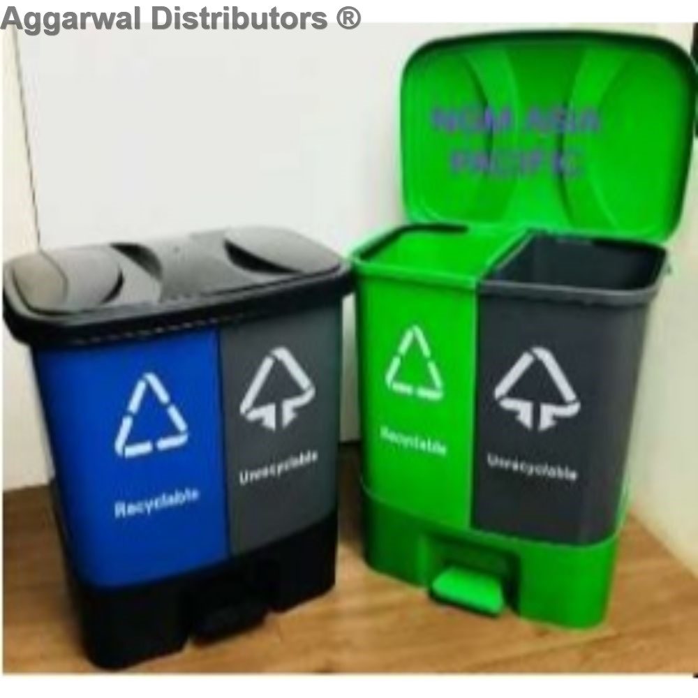 NGM_ABS-DUO WET & DRY PEDAL BIN 20*2 (40LTR)