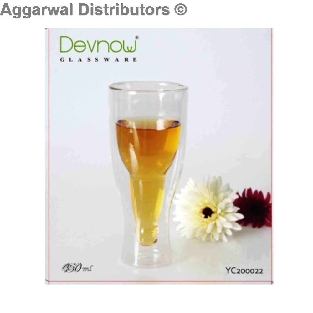 Devnow - Double Wall Beer Glass 450ml (Set of 2) 1