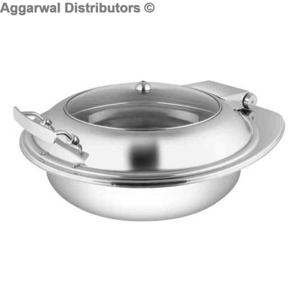 Regency Equisite Round Glass Lid Chafing Dish 301 1