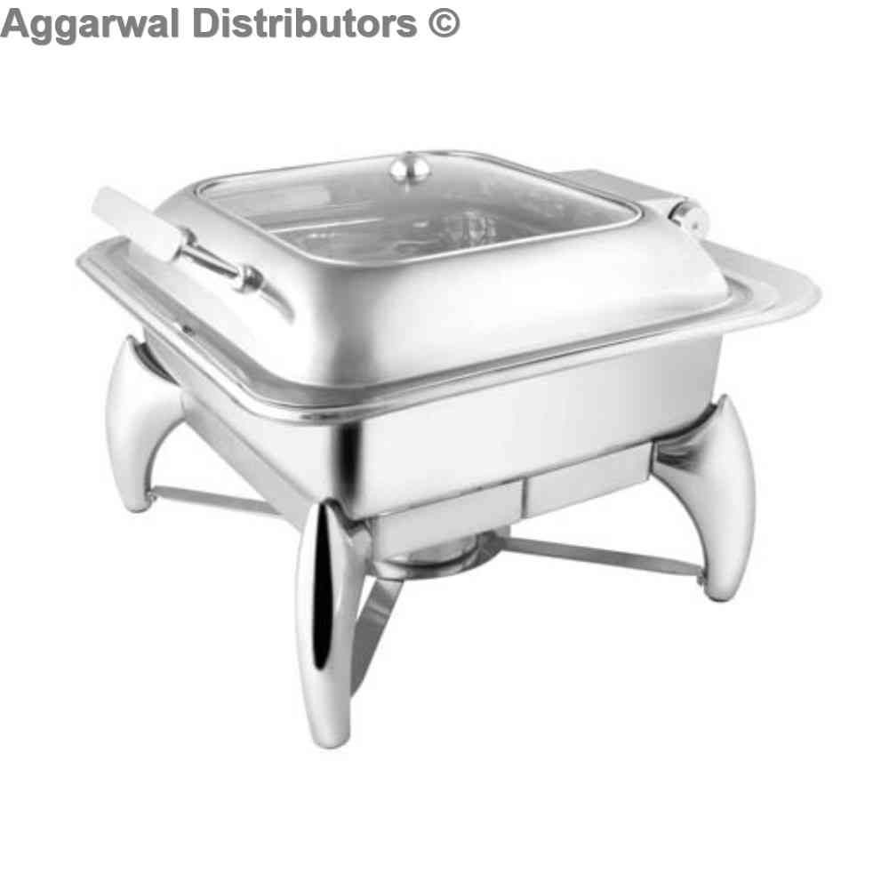 Regency Equisite Square Glass Lid Chafing Dish 308 1