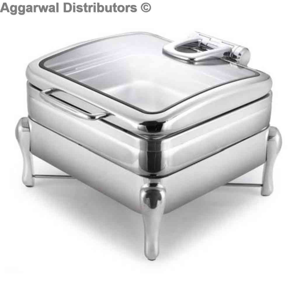 Imported Square Glass Chafing Dish 7Ltrs. 608 SL 1