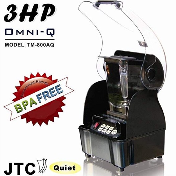 JTC Omniblend With Sound Cover Ice Bar Blender For Shakes TM-800AQ 3HP Motor 1