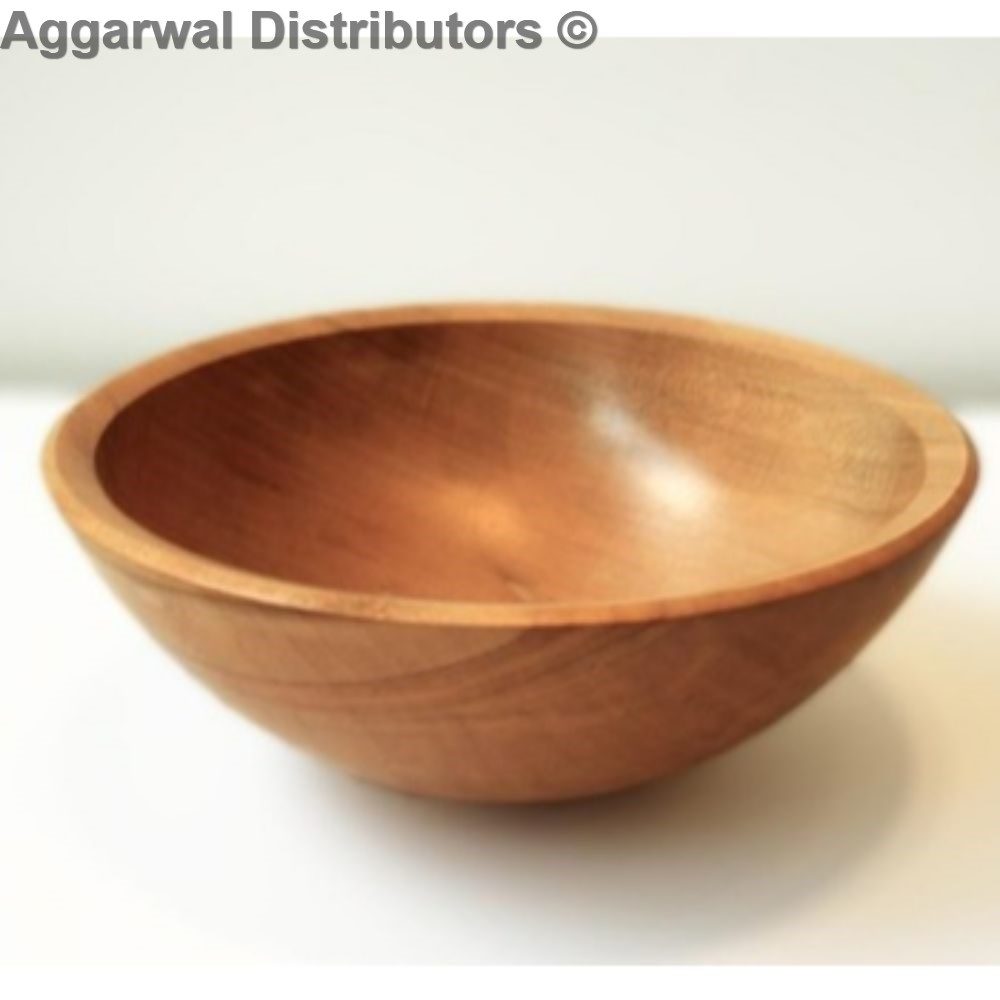 Wooden Round Bowl mango wood 1