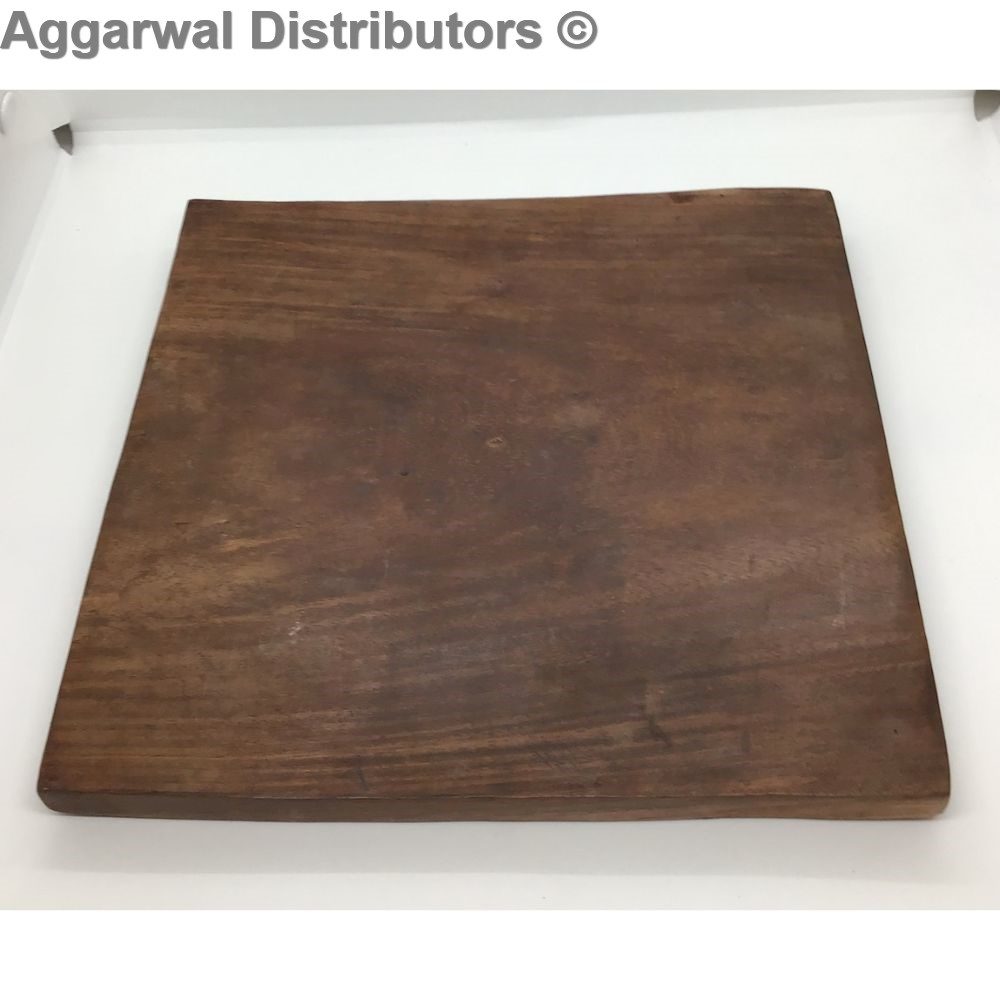 Wooden Flat Platter 12x12 1