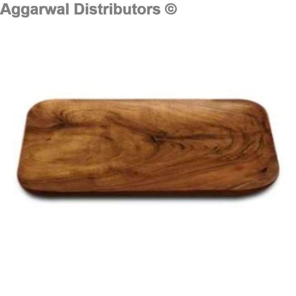 Wooden Flat Platter 16x9 1