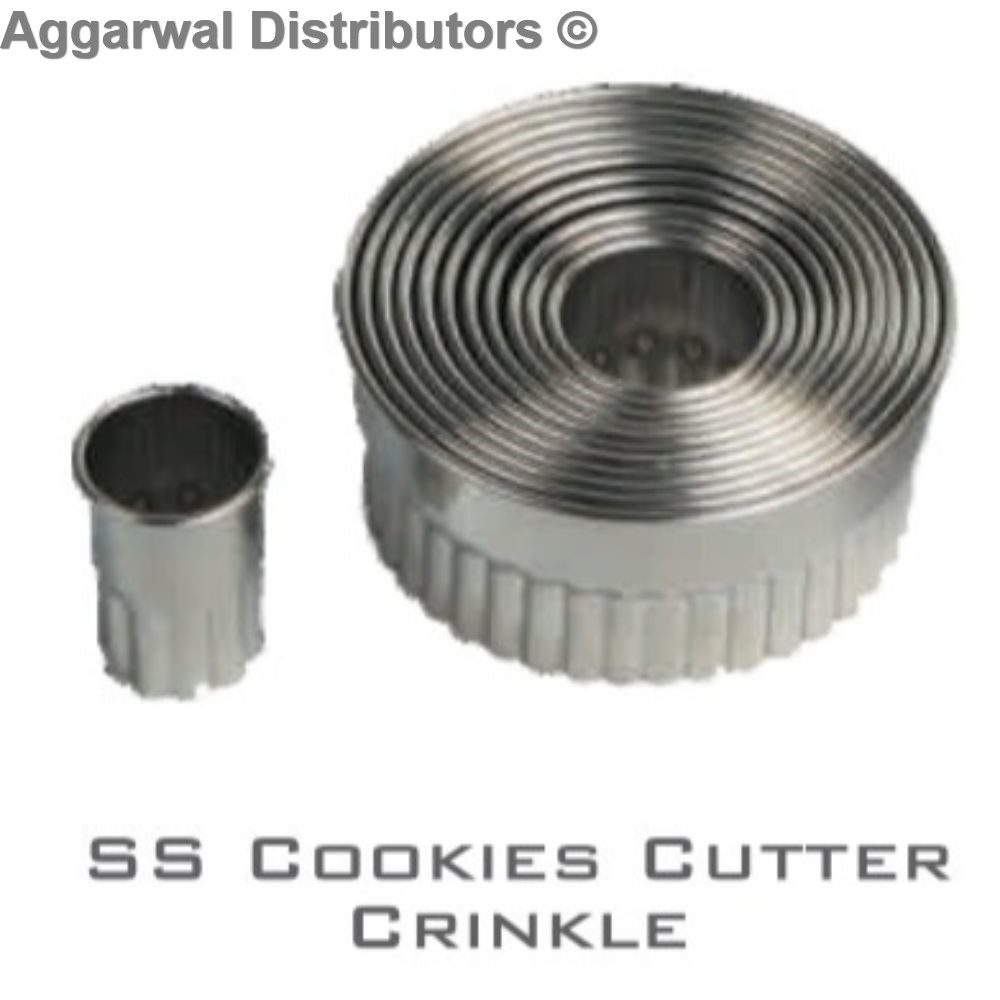 SS Cookie Cutter - Design Round Zig Zag 12 Pc Set 1