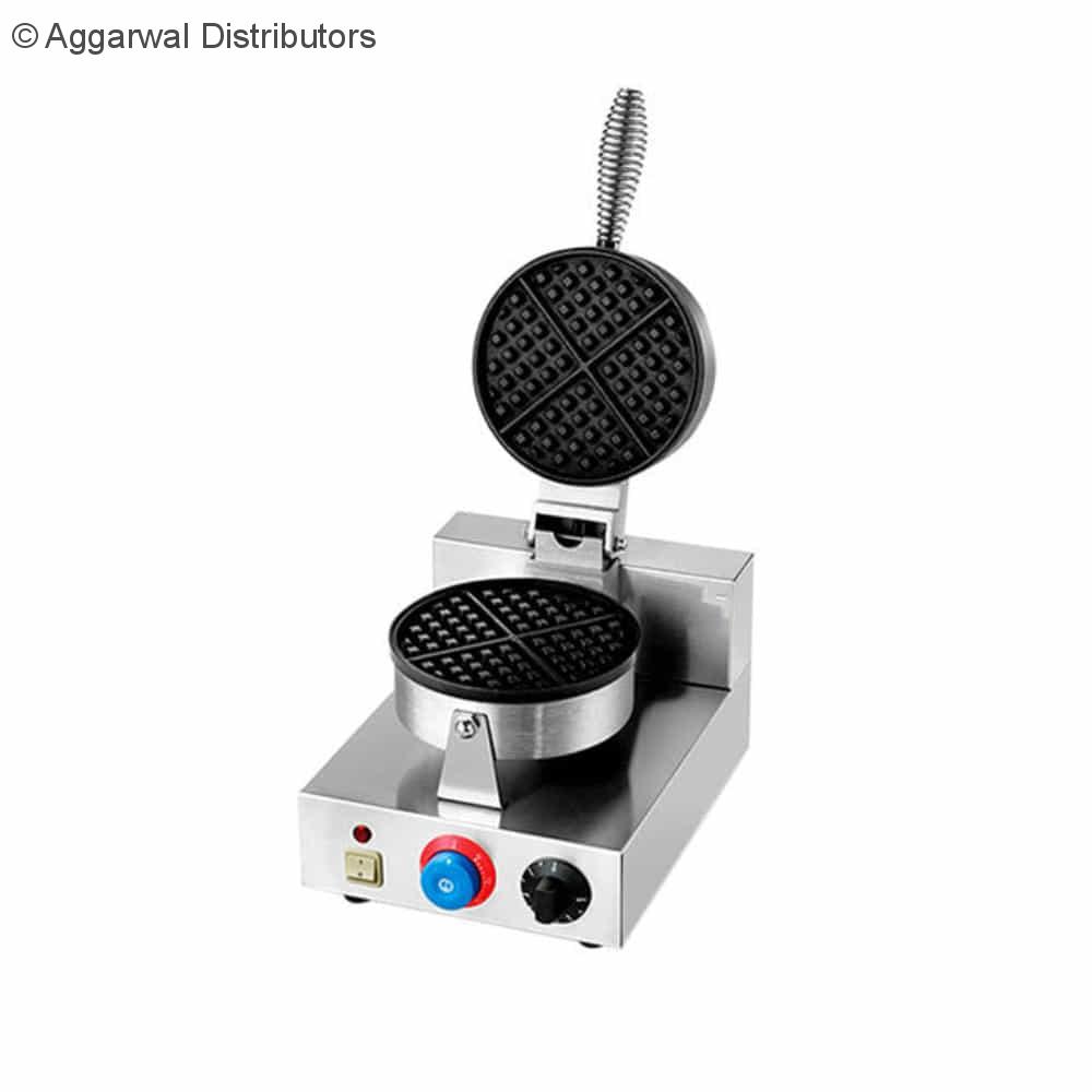 horeca247 round waffle maker machine electric