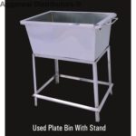 Used Plate Bin with Stand