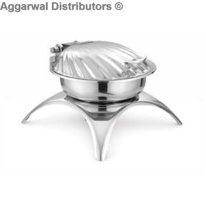 Anthem-MEC 45 OM With Shell Shape Lid, With Stainless Steel Star Shape Stand (54 X 50 X 35.5 cm)