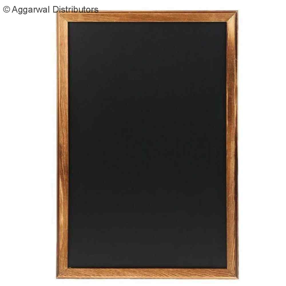 Black Slate Writing Board Light Wood 50x70 cm 1