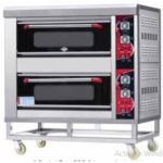 Horeca247 gas baking oven 2 Deck 4 tray, GBO 24