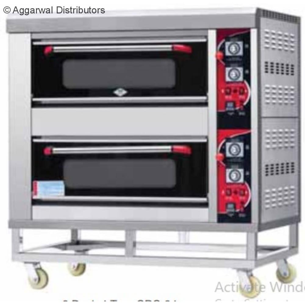 Horeca247 gas baking oven 2 Deck 4 tray, GBO 24