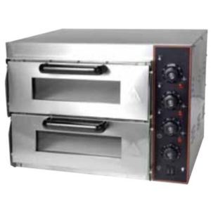 horeca247 electric stone pizza oven 2 deck medium ams02