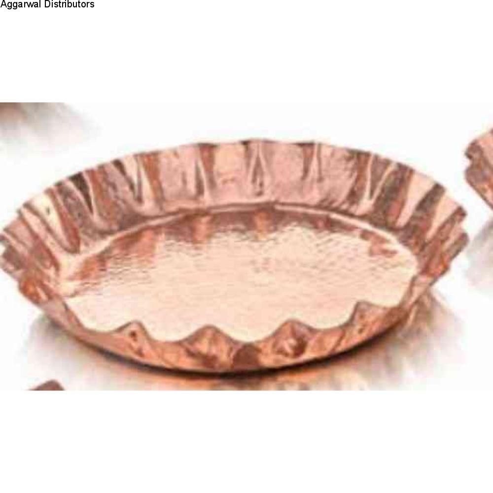 La Coppera Copper Buffet Platter Round Flat 1