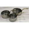 Stainless Steel Sauce Pan For Portion Serving - 11x5 cm, Stainless Steel