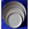 Stoneware Crockery White Dotted Design Matt - Cup Saucer Big