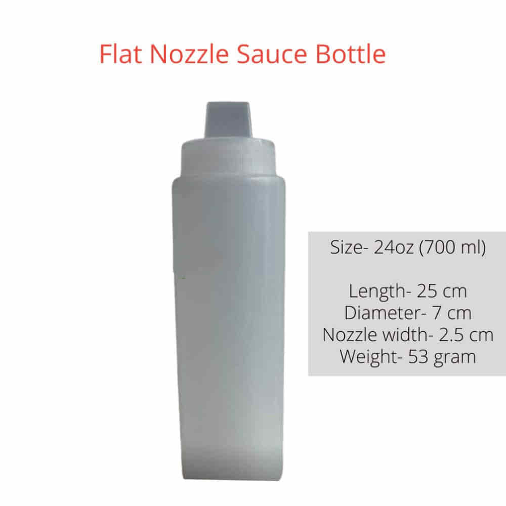 Flat Nozzle Sauce Bottle