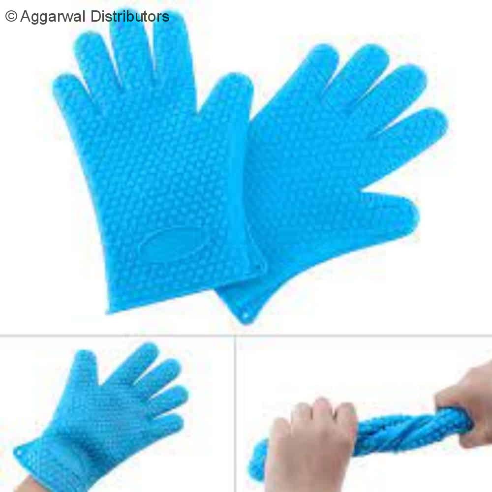 Silicone Gloves Blue