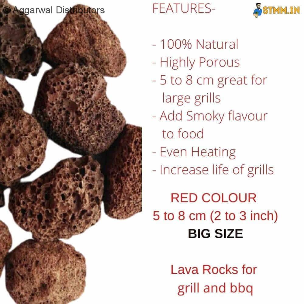 STMM BIG SIZE Natural Lava Rocks for Gas Grill Barbeque