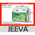 Jeeva Avval Sugarcane Juice Machine Dimensions