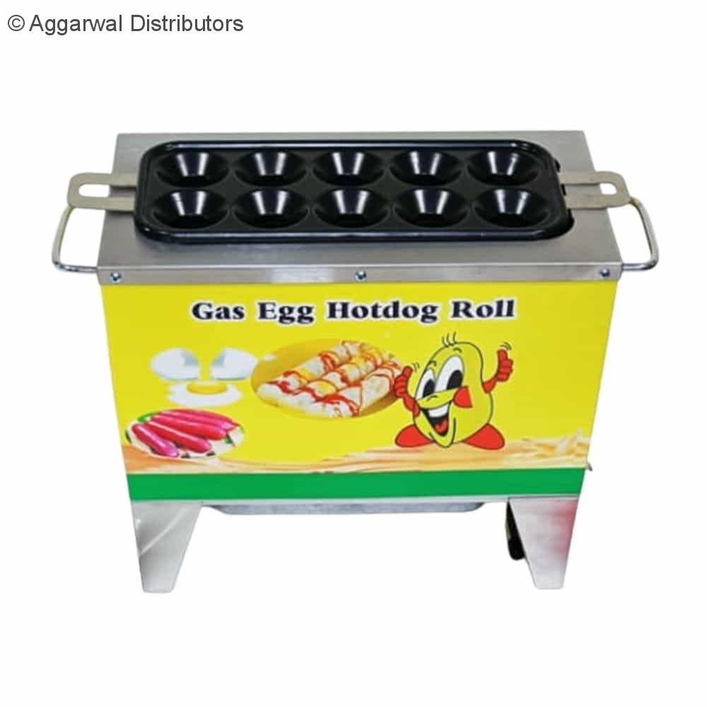 commercial gas egg role machine 10 tubes