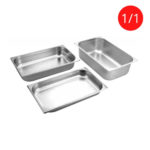 horeca247 stainless steel gn pan 1x1 size