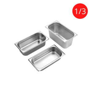 horeca247 stainless steel gn pan 1x3 size