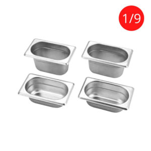 horeca247 stainless steel gn pan 1x9 size