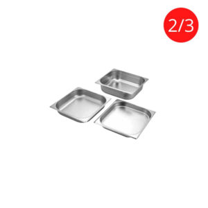 horeca247 stainless steel gn pan 2x3 size
