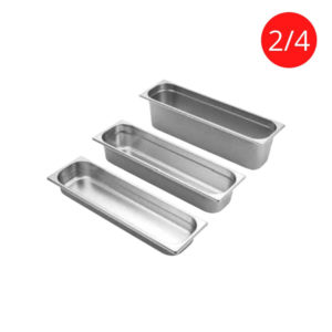horeca247 stainless steel gn pan 2x4 size