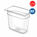 Cambro NSF approved Polycarbonate gn pan 1x4 size