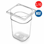 Cambro NSF approved Polycarbonate gn pan 1x6 size