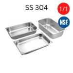 stainless steel 304 gn pan 1x1 size