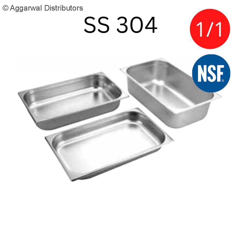 stainless steel 304 gn pan 1x1 size