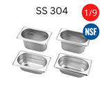 stainless steel 304 gn pan 1x9 size